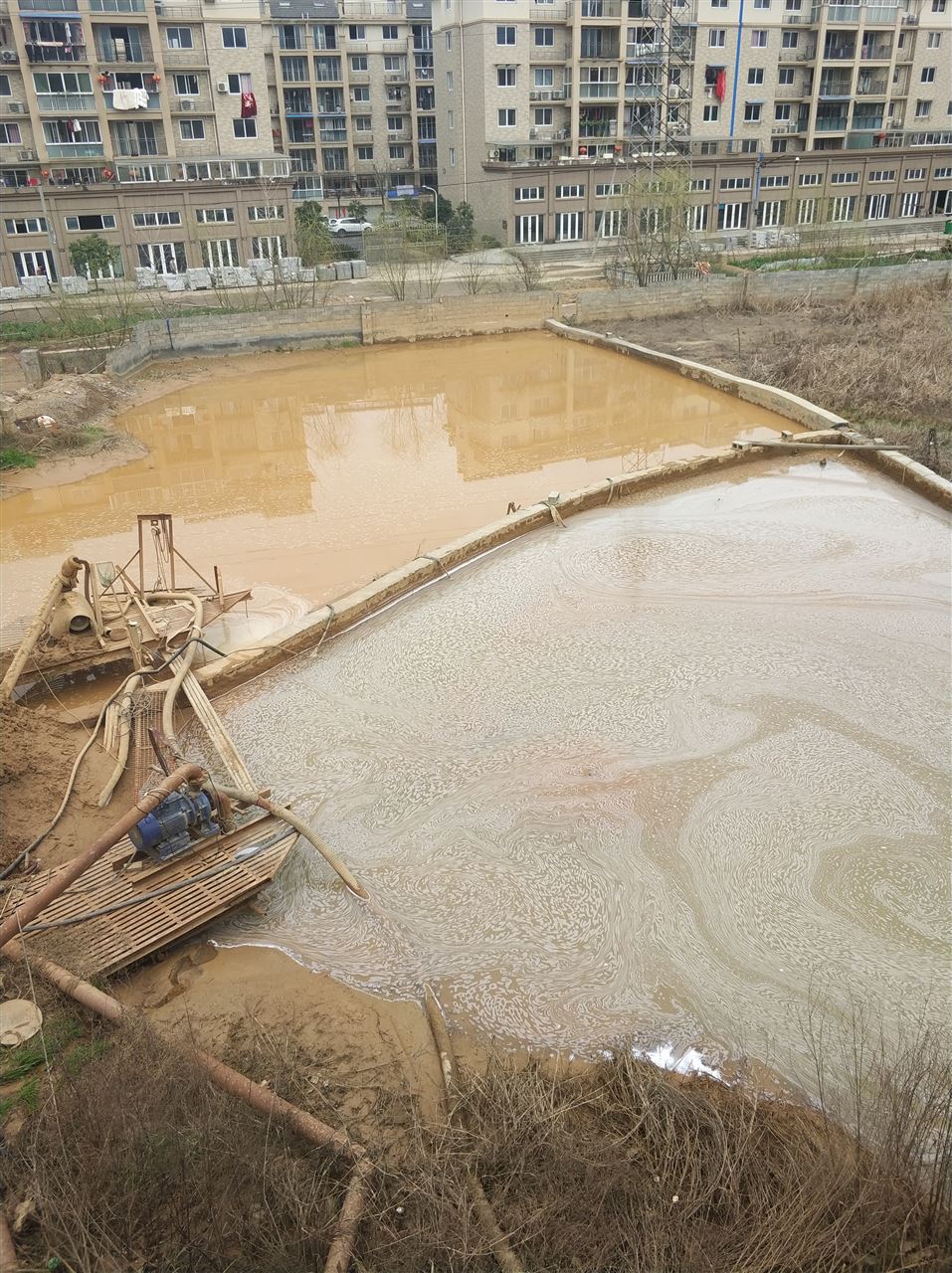 定城镇沉淀池淤泥清理-厂区废水池淤泥清淤